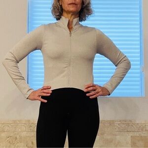 Calvin Klein Grey Zip-Up Sweatshirt